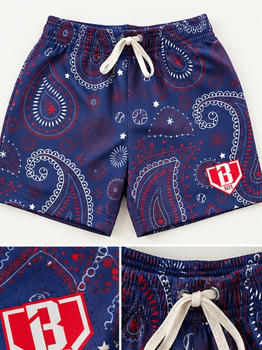 Baseball Lifestyle Paisley Shorts
